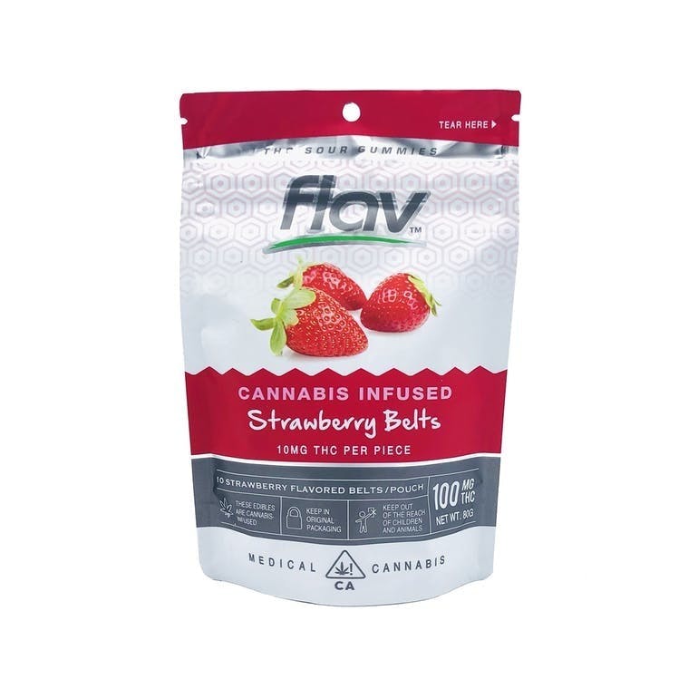 Flav | Gummies Strawberry Belts 100mg