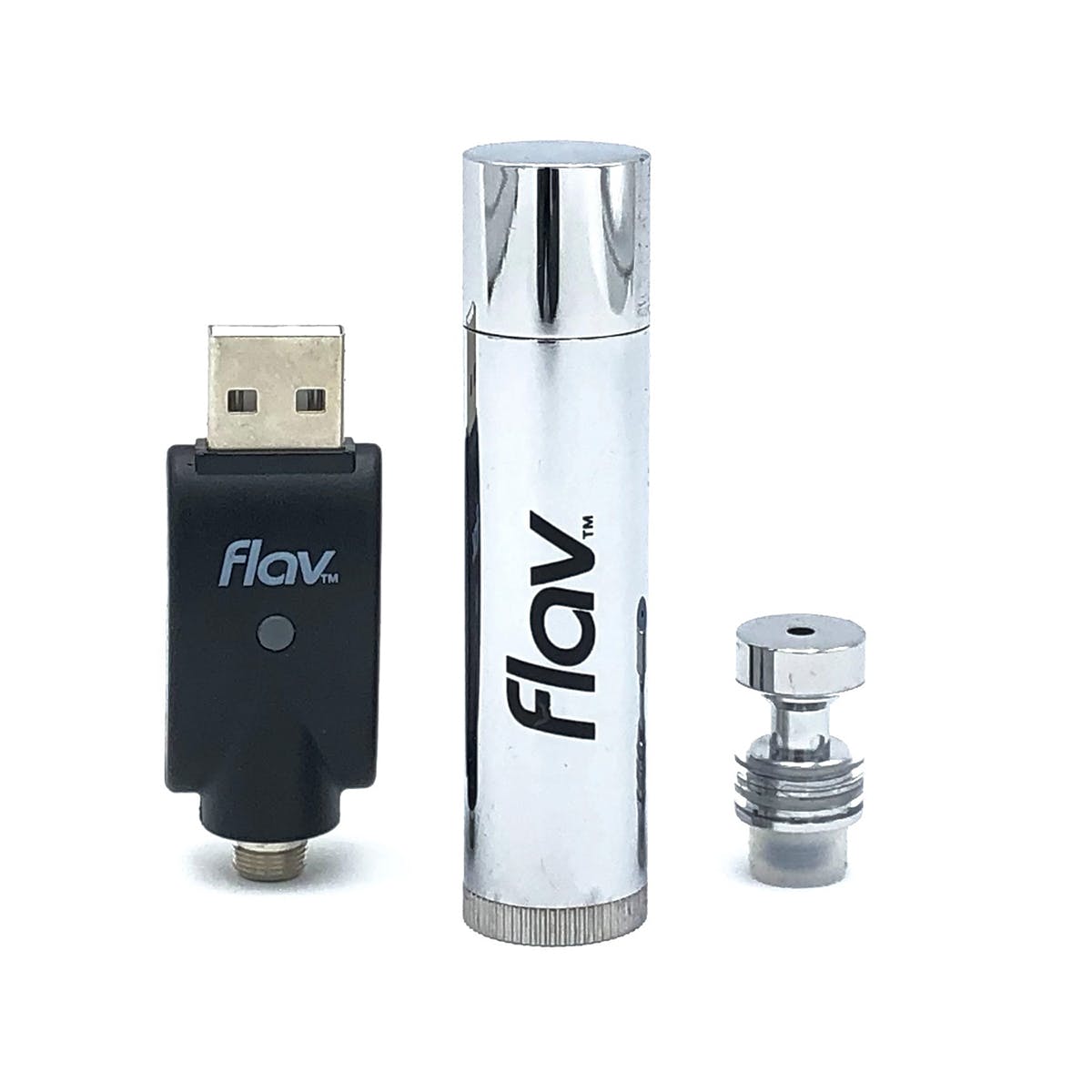 Flav Retractable Battery - Silver
