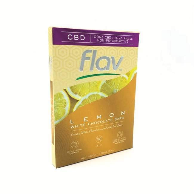 Flav Rx - Lemon White Chocolate Bar 100mg CBD