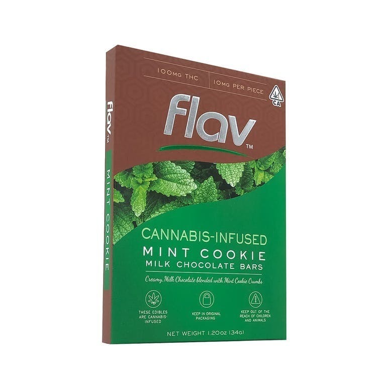 Flav THC Choc Bars- Mint Chocolate