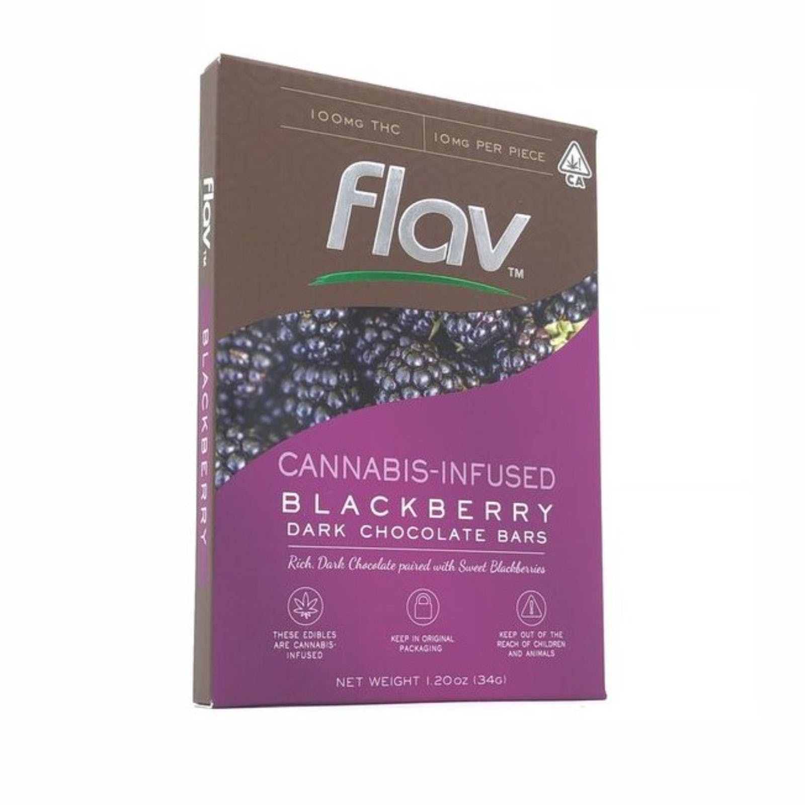 Flav THC Chocolate Bars Blackberry