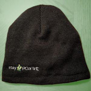 Fleece Hat: stay POSITIVE