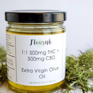 Flourish 1:1 Extra Virgin Olive Oil 500mgCBD/500mgTHC