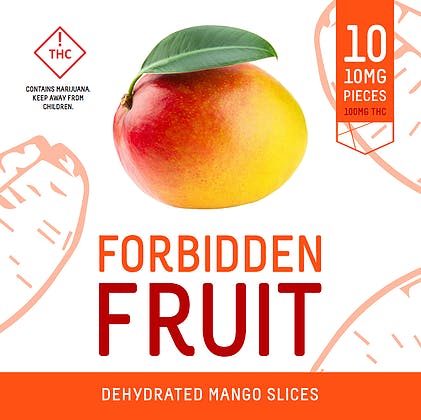 Forbidden Fruit - Dehydrated Mango Slices 100mg