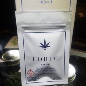 Foria: Relief Single Serving Suppositories (60mg THC/10mg CBD)
