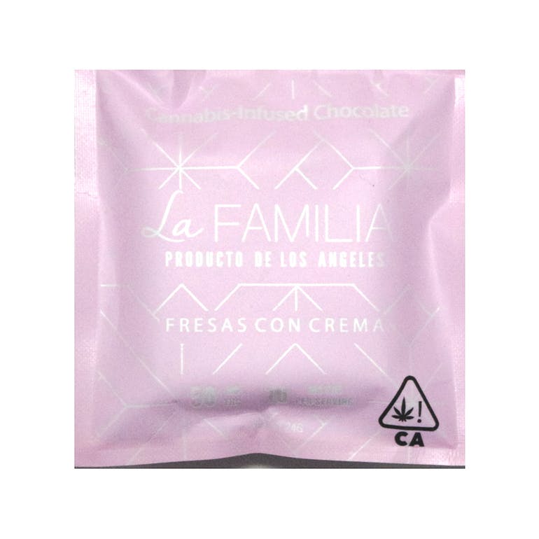 Fresas con Crema 50mg Mini Chocolate - La Familia