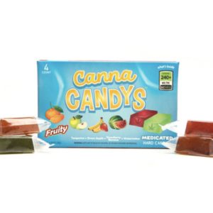 Fruity 4pk Hard Candy 240mg/Box - Canna Candys