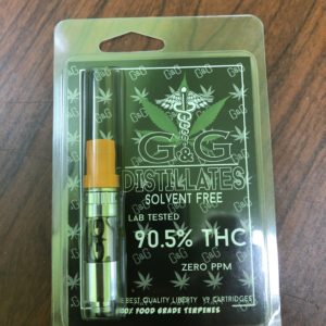 G&G Distillate Cartridge 90.5% THC