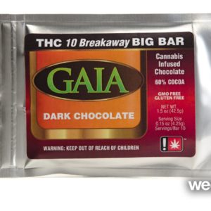 GAIA: Gaia BIG Bar DARK Chocolate 43.9mg - Edible