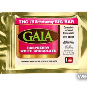 GAIA : RASPBERRY WHITE CHOCOLATE Big Bar