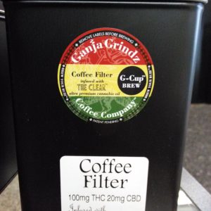 Ganja Grind 100mg 20mg cbd coffee filters