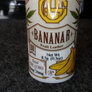 Ganja Squared Bananar 1:1 Fruit Leather