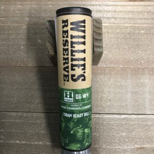 GG #4 pre-roll- Willie's Reserve
