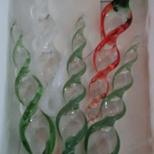 Glass Icicles decorations