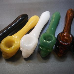 Glass skull pipes