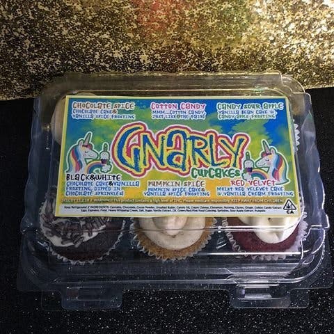 Gnarly - Cupcake 6 pack 390MG