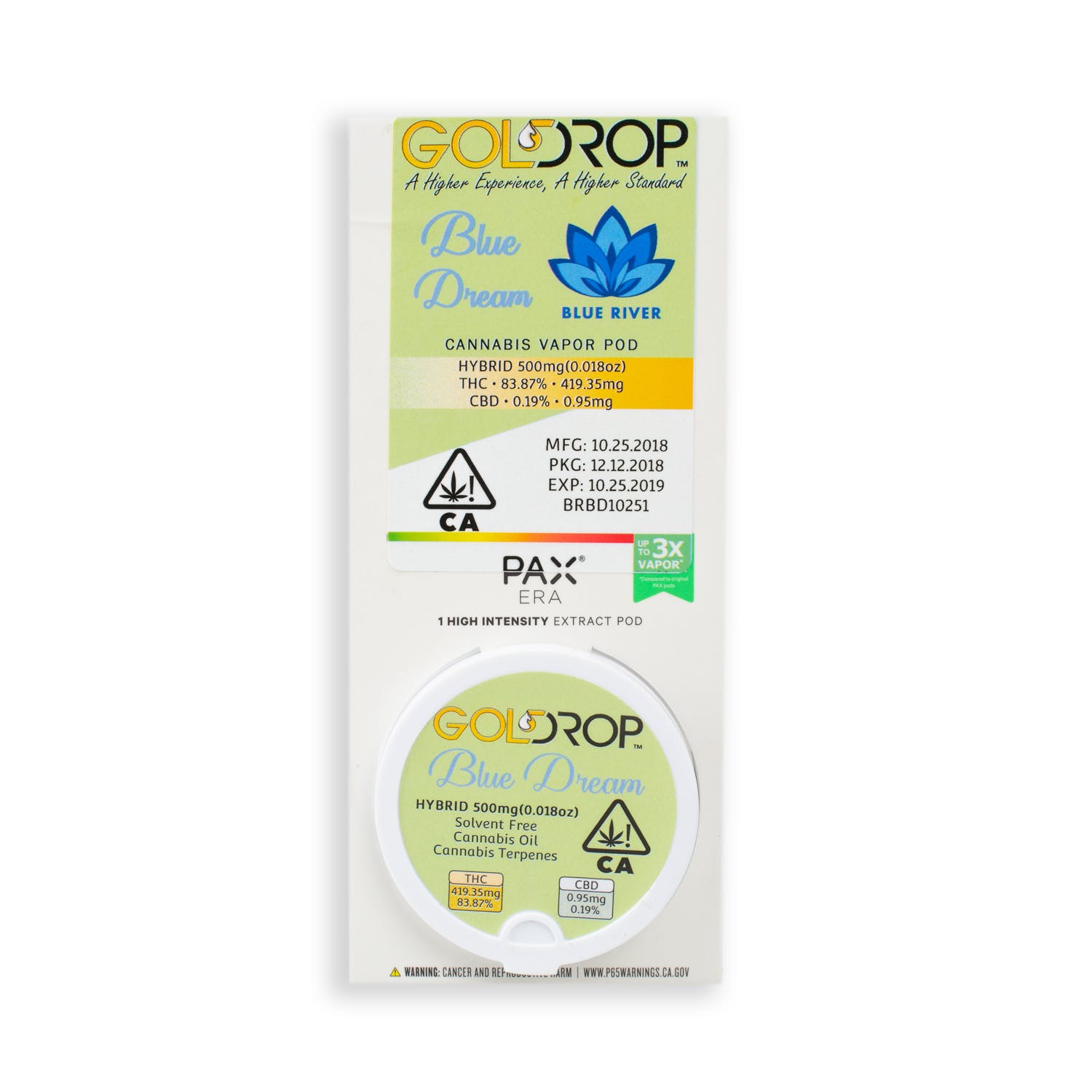 Gold Drop - Blue Dream - Pax Pod