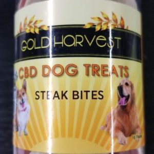 GOLD HARVEST CBD DOG TREATS STEAK BITES