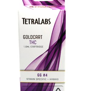 GoldCart Strain Specific THC Cart GG#4 by Tetralabs