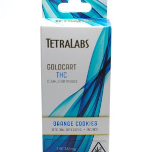 GoldCart Strain Specific THC Cart Orange Cookies by TetraLabs