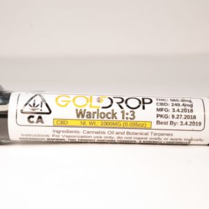 GoldDrop: Warlock 1:3 CBD Cartridge