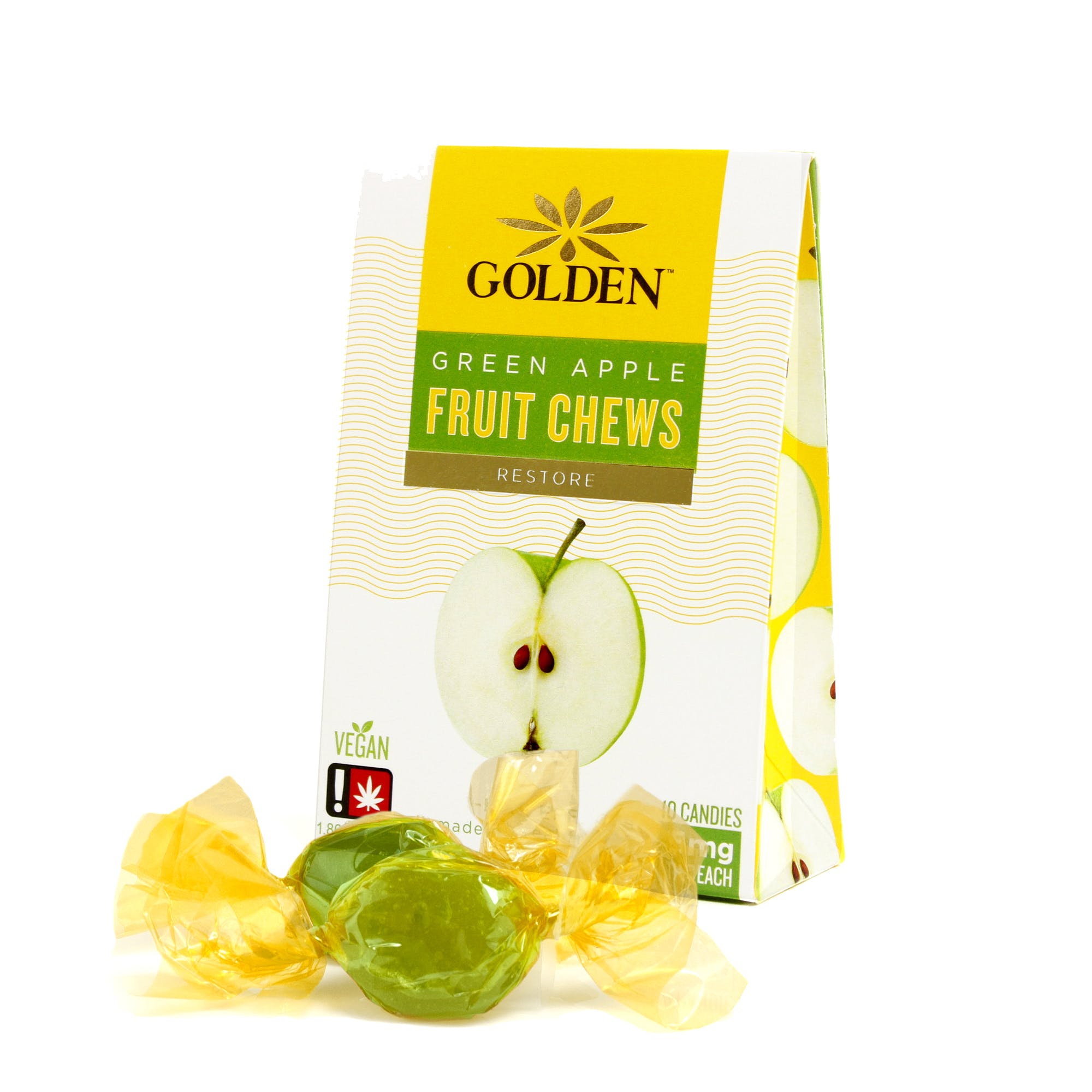 Golden Extracts Fruit Chews | Green Apple Restore