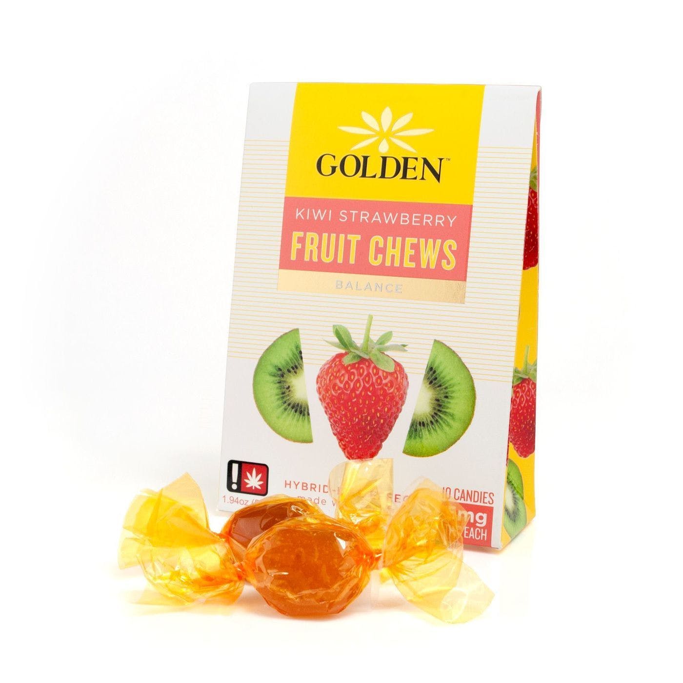 Golden Fruit Chews: Kiwi Strawberry