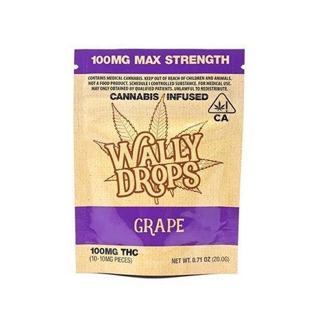 Grape - Wally Drops 100mg THC (10mg per Piece)