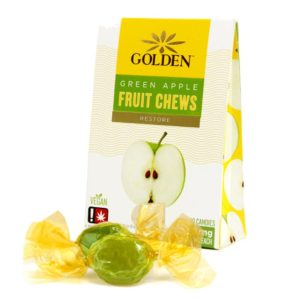 Green Apple CBD Fruit Chews (by Golden)