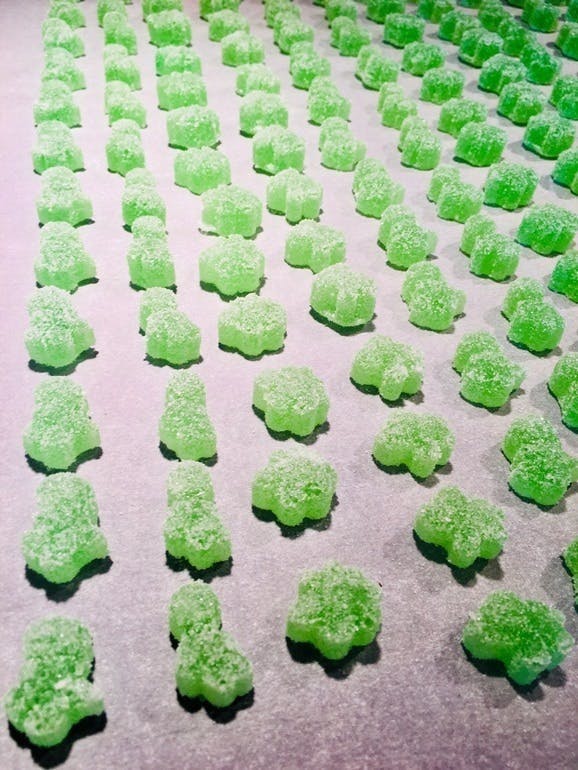 Green Apple Dinosour Gummies 100mg