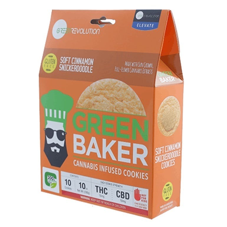 Green Baker - Cinnamon Snickerdoodle Cookies 10pk