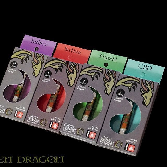Green Dragon Distillate Cartridges