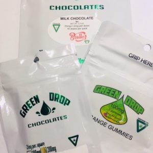 GREEN DROP CHOCOLATES 200MG