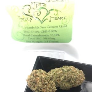 **Green Heart Flower** Green Crack - 20.35% Total Cannabinoids