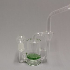 Green Honeycomb Recycler Bubbler 9"