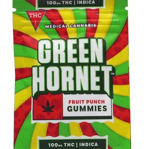 Green Hornet 100mg Gummie- Fruit Punch