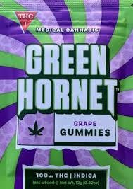 Green Hornet 100mg Gummie- Grape