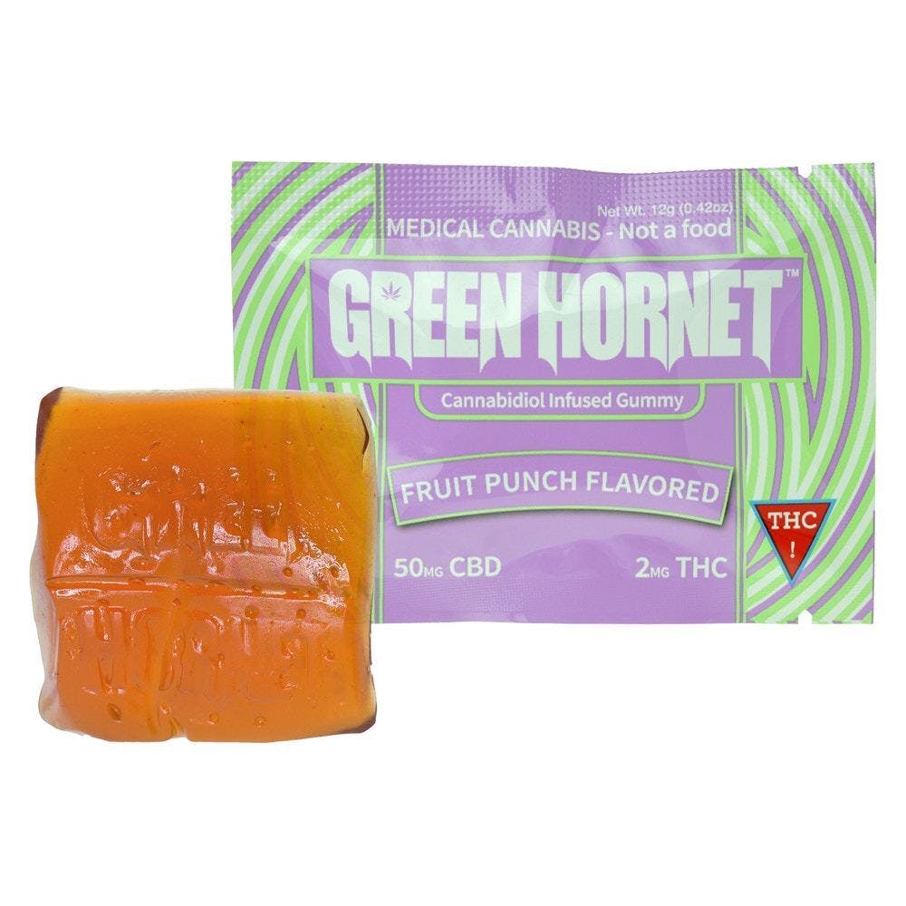Green Hornet | Fruit Punch 50mg CBD 2mg THC