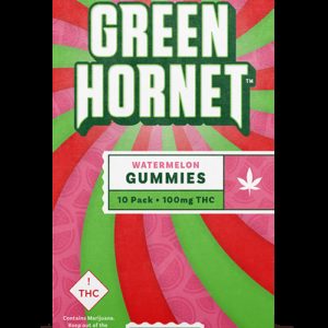 Green Hornet Gummies 100mg - Watermelon