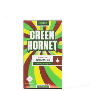 Green Hornet Indica Gummies - Mixed Fruit - 100 MG