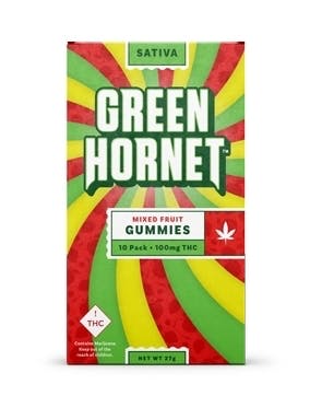 Green Hornet Mixed Fruit Gummies - Sativa