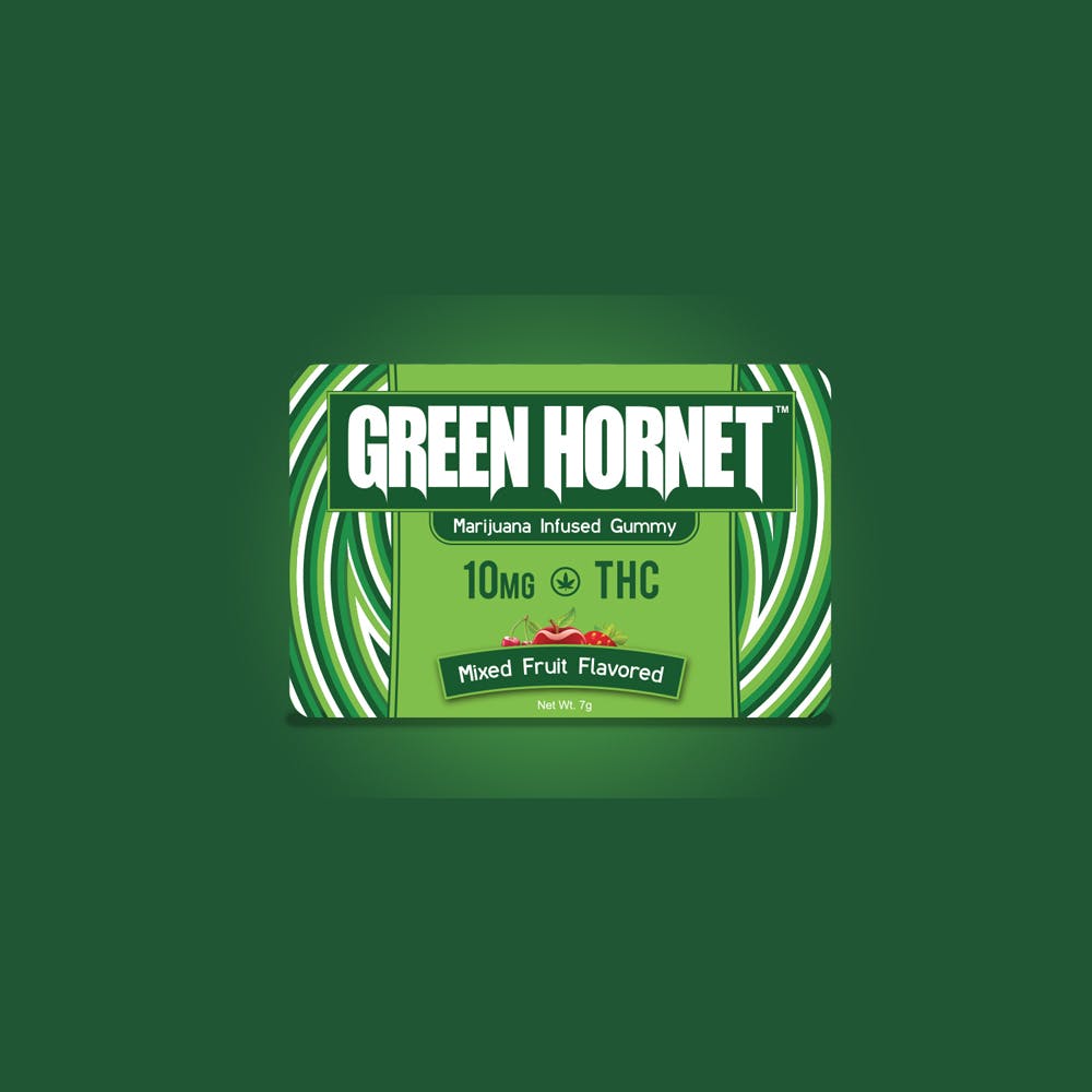 Green Hornet Mixed Fruit Gummy 100mg