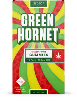 Green Hornet - Mixed Fruit (indica) 100mg