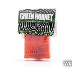 Green Hornet Mixed Fruit Indica Gummies, 100mg