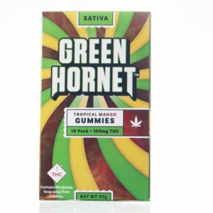 Green Hornet Sativa Gummies - Mango - 100 MG