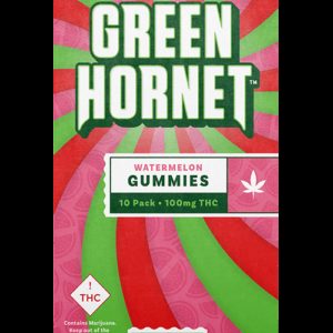 Green Hornet Watermelon Gummies Indica 100mg