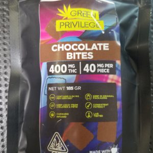 Green Privilege: Chocolate Bites 400mg