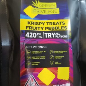 Green Privilege:Krispy Treat: Fruity Pebbles 420mg