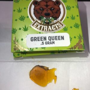 Green Queen Premium Trim Shatter : BARE EXTRACTS