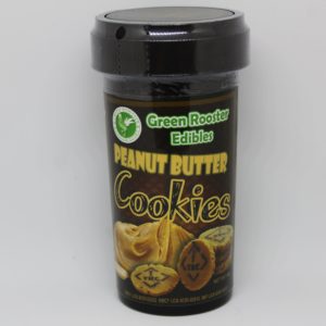 Green Rooster Peanut Butter Edible 100 mg Cookies (Tax Included)